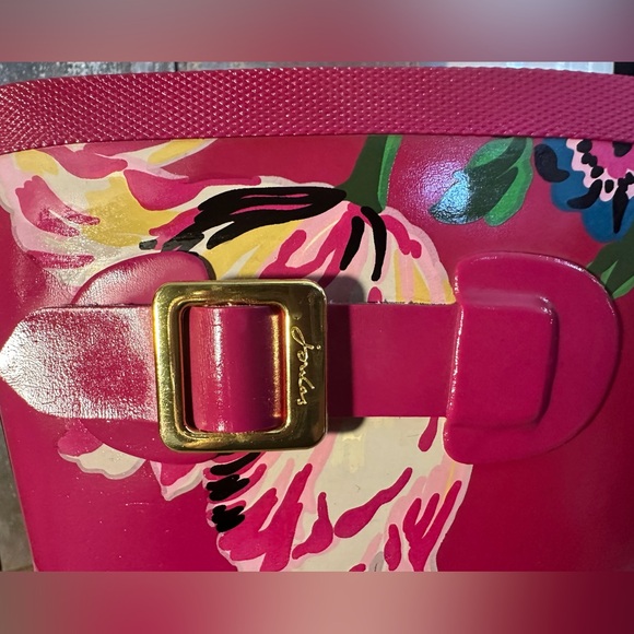 Women’s Joules Size 10 Welly-Print Tall Pink Floral Rain Boots - Picture 10 of 13